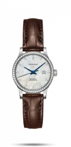 Watch Winder for watch Longines Record Record 30mm Stainless Steel / Diamond / MOP-Diamond / Bracelet