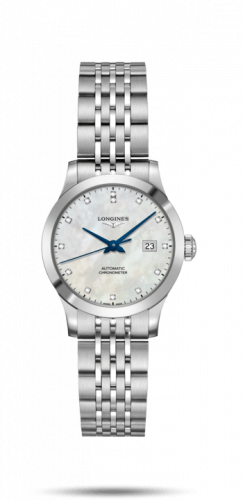 Watch Winder for watch Longines Record Record 30mm Stainless Steel / MOP-Diamond / Bracelet