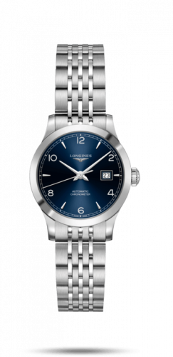 Watch Winder for watch Longines Record Record 30mm Stainless Steel / Blue-Arabic / Bracelet