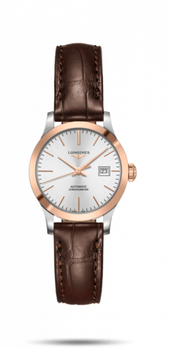 Watch Winder for watch Longines Record Record 30mm Stainless Steel / Pink Gold / Silver / Alligator