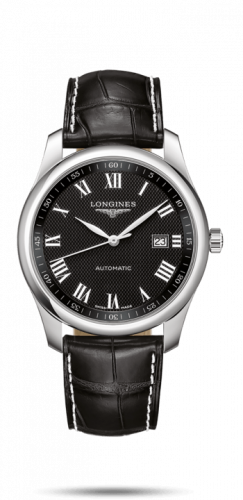 Watch Winder for watch Longines Master Collection Master Collection 40 Date Stainless Steel / Black-Roman / Alligator XL