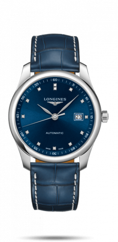 Watch Winder for watch Longines Master Collection Master Collection 40 Date Stainless Steel / Blue-Diamond / Alligator