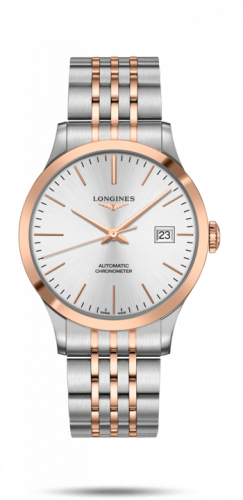 Watch Winder for watch Longines Record Record 40mm Stainless Steel / Pink Gold / Silver / Bracelet