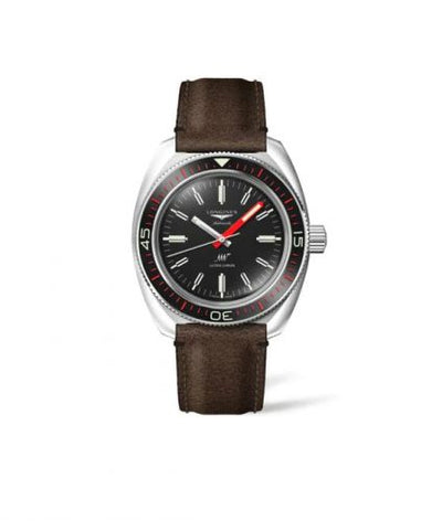 Watch Winder for watch Longines Heritage Ultra-Chron Diver Stainless Steel / Black / Strap / Box Edition