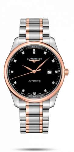 Watch Winder for watch Longines Master Collection Master Collection 42 Date Stainless Steel / Pink Gold / Black-Diamond / Bracelet