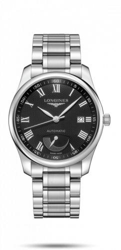 Watch Winder for watch Longines Master Collection Master Collection 40mm Power Reserve Stainless Steel / Black-Roman / Bracelet