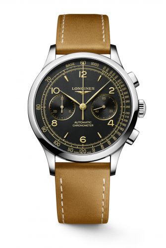 Watch Winder for watch Longines Record Record Heritage Chronograph Stainless Steel / Black