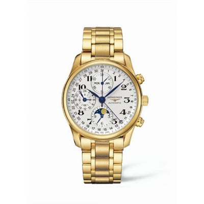 Watch Winder for watch Longines Master Collection Master Collection 40 Chronograph Calendar Yellow Gold / Silver / Bracelet