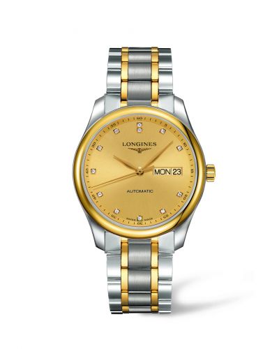 Watch Winder for watch Longines Master Collection Master Collection 38.5 Day Date Stainless Steel / Champagne-Diamond / Bracelet