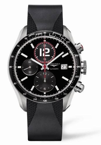 Watch Winder for watch Longines GrandeVitesse GrandeVitesse Tachymeter Black Rubber