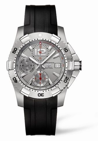 Watch Winder for watch Longines HydroConquest Hydroconquest Chronograph Tachymeter Silver Rubber