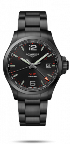 Watch Winder for watch Longines Conquest V.H.P. Conquest V.H.P. GMT 43 PVD / Black / Bracelet