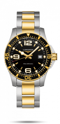 Watch Winder for watch Longines HydroConquest HydroConquest 41 Quartz Stainless Steel / Yellow Gold / Black / Bracelet