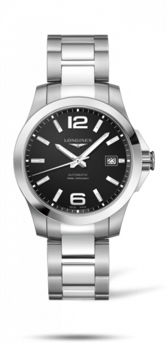 Watch Winder for watch Longines Conquest Conquest 39 Automatic Stainless Steel / Black / Bracelet