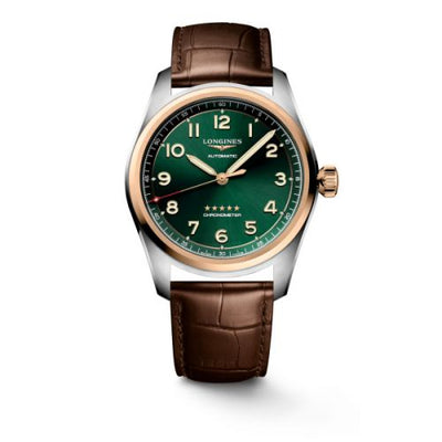 Watch Winder for watch Longines Spirit Spirit Automatic 42 Stainless Steel - Rose Gold / Green / Macau Edition