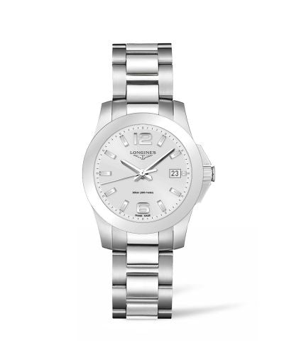 Watch Winder for watch Longines Conquest Conquest Quartz 34 Stainless Steel / Silver