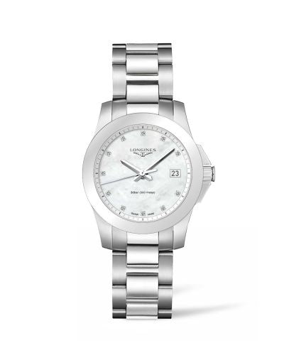 Watch Winder for watch Longines Conquest Conquest Quartz 34 Stainless Steel / MOP