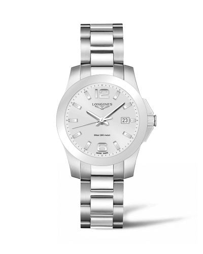 Watch Winder for watch Longines Conquest Conquest Quartz 36 Stainless Steel / Silver