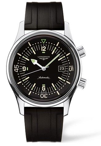 Watch Winder for watch Longines Heritage Legend Diver Date / Rubber