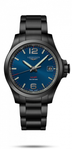 Watch Winder for watch Longines Conquest V.H.P. Conquest V.H.P. 41 PVD / Blue / Bracelet