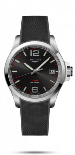 Watch Winder for watch Longines Conquest V.H.P. Conquest V.H.P. 41 Stainless Steel / Black / Rubber