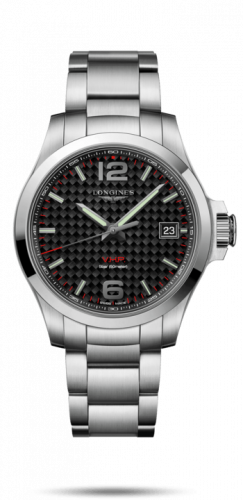 Watch Winder for watch Longines Conquest V.H.P. Conquest V.H.P. 41 Stainless Steel / Carbon / Bracelet