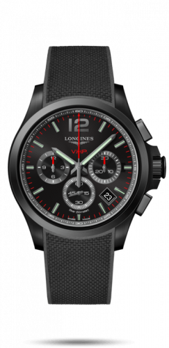 Watch Winder for watch Longines Conquest V.H.P. Conquest V.H.P. Chronograph 42 PVD / Black / Rubber