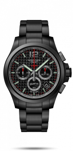 Watch Winder for watch Longines Conquest V.H.P. Conquest V.H.P. Chronograph 42 PVD / Carbon / Bracelet