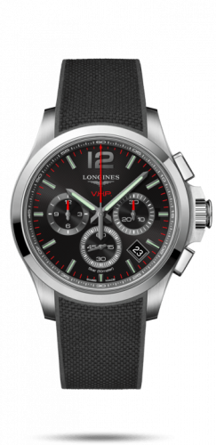 Watch Winder for watch Longines Conquest V.H.P. Conquest V.H.P. Chronograph 42 Stainless Steel / Black / Rubber