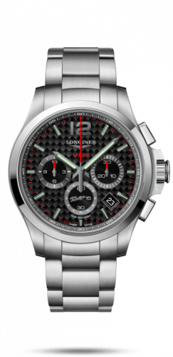 Watch Winder for watch Longines Conquest V.H.P. Conquest V.H.P. Chronograph 42 Stainless Steel / Carbon / Bracelet