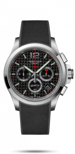 Watch Winder for watch Longines Conquest V.H.P. Conquest V.H.P. Chronograph 42 Stainless Steel / Carbon / Rubber