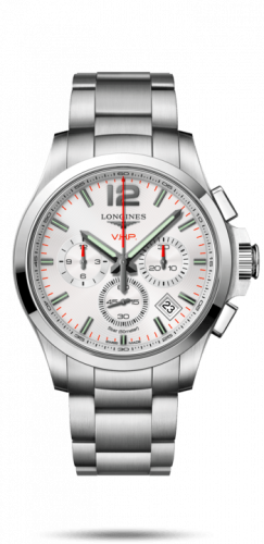 Watch Winder for watch Longines Conquest V.H.P. Conquest V.H.P. Chronograph 42 Stainless Steel / Silver / Bracelet