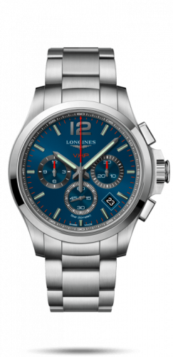 Watch Winder for watch Longines Conquest V.H.P. Conquest V.H.P. Chronograph 42 Stainless Steel / Blue / Bracelet