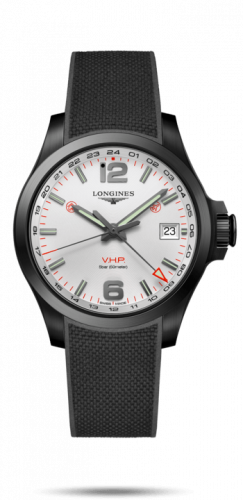 Watch Winder for watch Longines Conquest V.H.P. Conquest V.H.P. GMT 41 PVD / Silver / Rubber