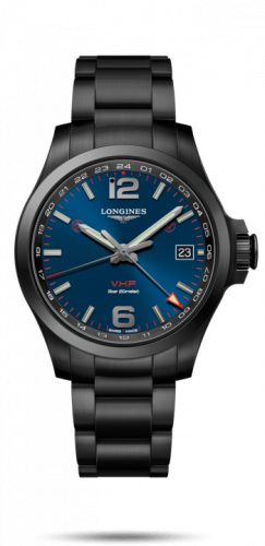 Watch Winder for watch Longines Conquest V.H.P. Conquest V.H.P. GMT 41 PVD / Blue / Bracelet