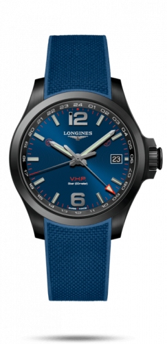 Watch Winder for watch Longines Conquest V.H.P. Conquest V.H.P. GMT 41 PVD / Blue / Rubber