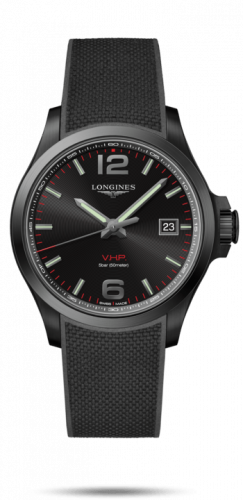 Watch Winder for watch Longines Conquest V.H.P. Conquest V.H.P. 43 PVD / Black / Rubber