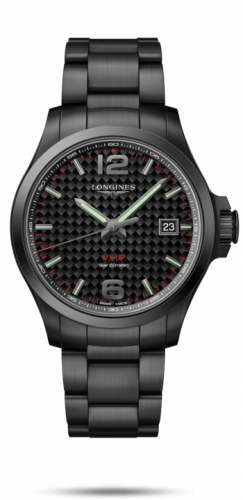 Watch Winder for watch Longines Conquest V.H.P. Conquest V.H.P. 43 PVD / Carbon / Bracelet