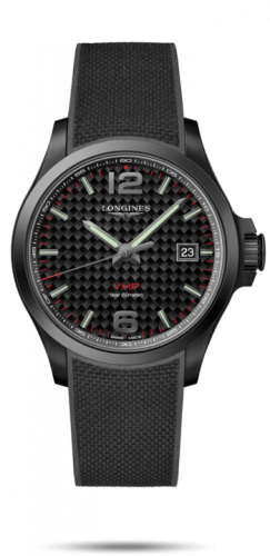 Watch Winder for watch Longines Conquest V.H.P. Conquest V.H.P. 43 PVD / Carbon / Rubber