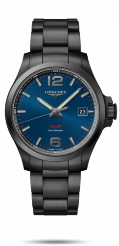 Watch Winder for watch Longines Conquest V.H.P. Conquest V.H.P. 43 PVD / Blue / Bracelet