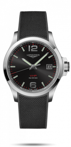 Watch Winder for watch Longines Conquest V.H.P. Conquest V.H.P. 43 Stainless Steel / Black / Rubber