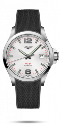 Watch Winder for watch Longines Conquest V.H.P. Conquest V.H.P. 43 Stainless Steel / Silver / Rubber