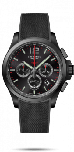 Watch Winder for watch Longines Conquest V.H.P. Conquest V.H.P. Chronograph 44 PVD / Black / Rubber