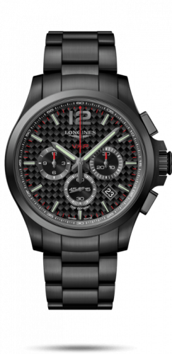 Watch Winder for watch Longines Conquest V.H.P. Conquest V.H.P. Chronograph 44 PVD / Carbon / Bracelet