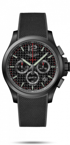 Watch Winder for watch Longines Conquest V.H.P. Conquest V.H.P. Chronograph 44 PVD / Carbon / Rubber