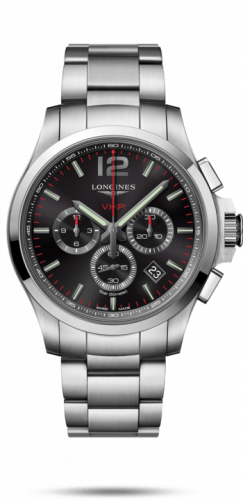 Watch Winder for watch Longines Conquest V.H.P. Conquest V.H.P. Chronograph 44 Stainless Steel / Black / Bracelet