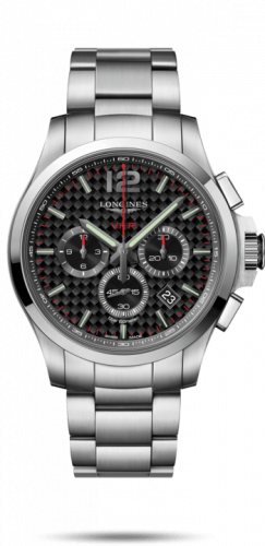 Watch Winder for watch Longines Conquest V.H.P. Conquest V.H.P. Chronograph 44 Stainless Steel / Carbon / Bracelet