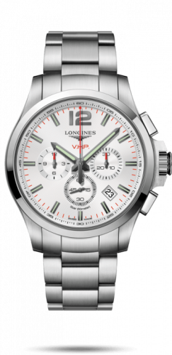 Watch Winder for watch Longines Conquest V.H.P. Conquest V.H.P. Chronograph 44 Stainless Steel / Silver / Bracelet