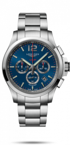 Watch Winder for watch Longines Conquest V.H.P. Conquest V.H.P. Chronograph 44 Stainless Steel / Blue / Bracelet