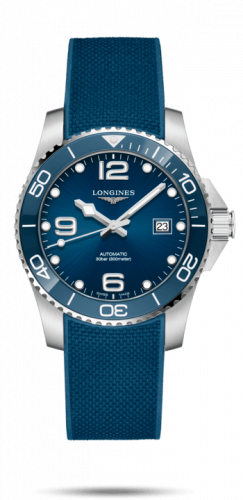 Watch Winder for watch Longines HydroConquest HydroConquest 41 Automatic Stainless Steel / Ceramic / Blue / Rubber